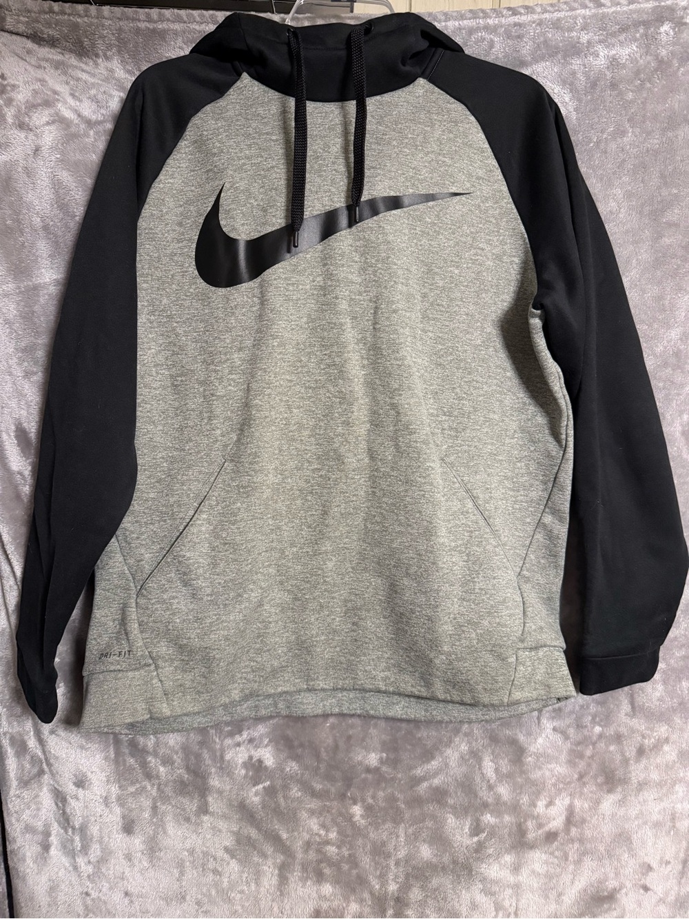 Nike Therma-Fit Swoosh Black & Gray Men’s Hoodie